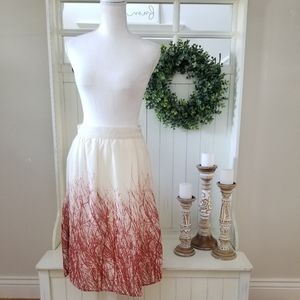 NWT! Darling Yellowberry A-line Midi Skirt